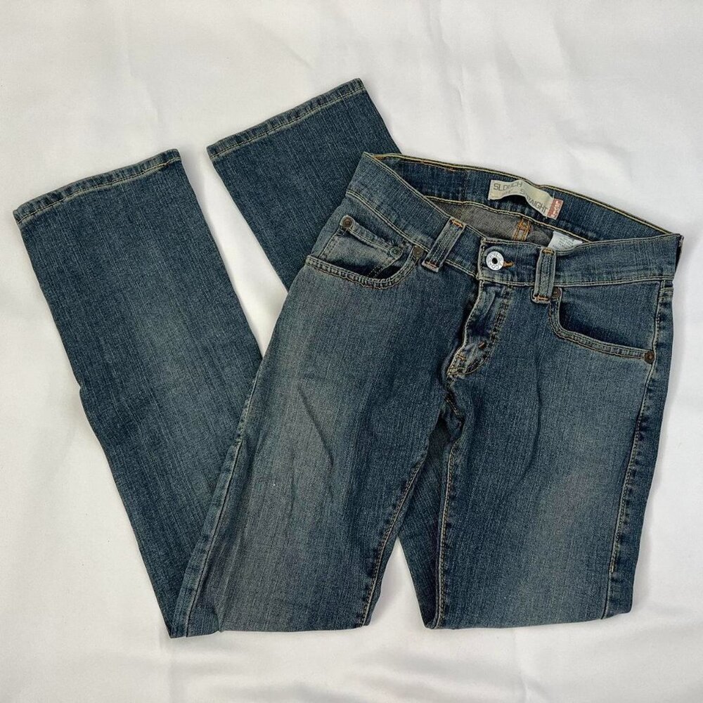 Vintage Y2K Levi’s Low-Rise Slouch Straight Jeans - Size 1M